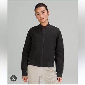 Lululemon Non-Stop Bomber Jacket, Black, Size 4